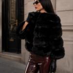 BLACK FOX FUR JACKET