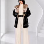 BLACK MINK AND LYNX FUR JACKET