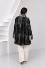 GREY ASTRAKHAN AND CHINCHILLA FUR JACKET - Image 2