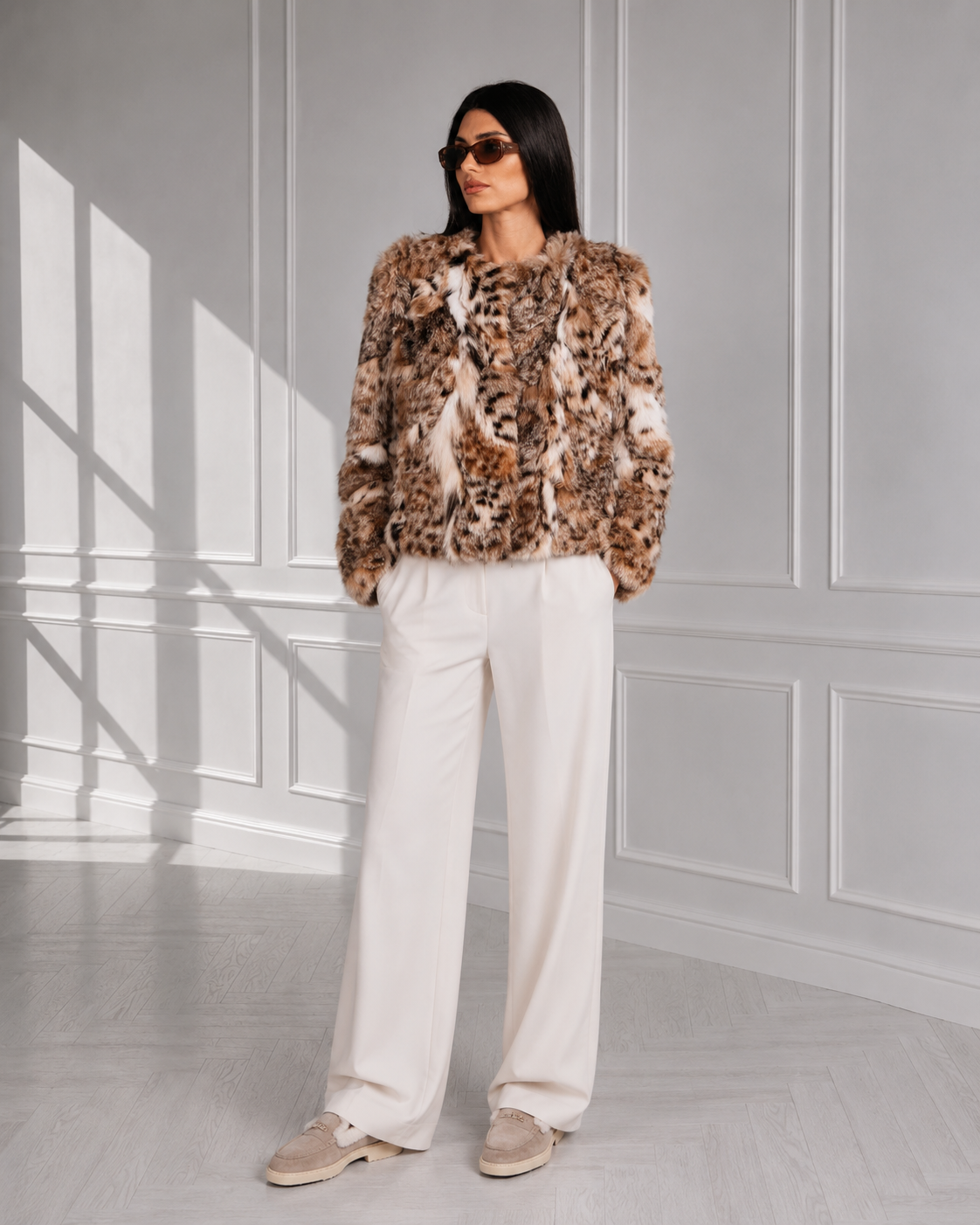 1C536BF8-8868-443F-91E3-84B8E481F093 SHORT LYNX FUR JACKET - Image 1