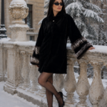 BLACK MINK AND FOX FUR JACKET