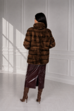 BROWN MINK FUR JACKET - Image 2