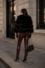 BLACK FOX FUR JACKET - Image 2