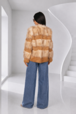 CHAMPAGNE MINK AND RACCOON FUR JACKET - Image 2