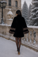 BLACK MINK AND FOX FUR JACKET - Image 2