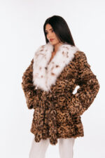 ANIMAL PRINT MINK AND LYNX FUR JACKET - Image 3
