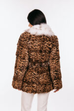 ANIMAL PRINT MINK AND LYNX FUR JACKET - Image 2