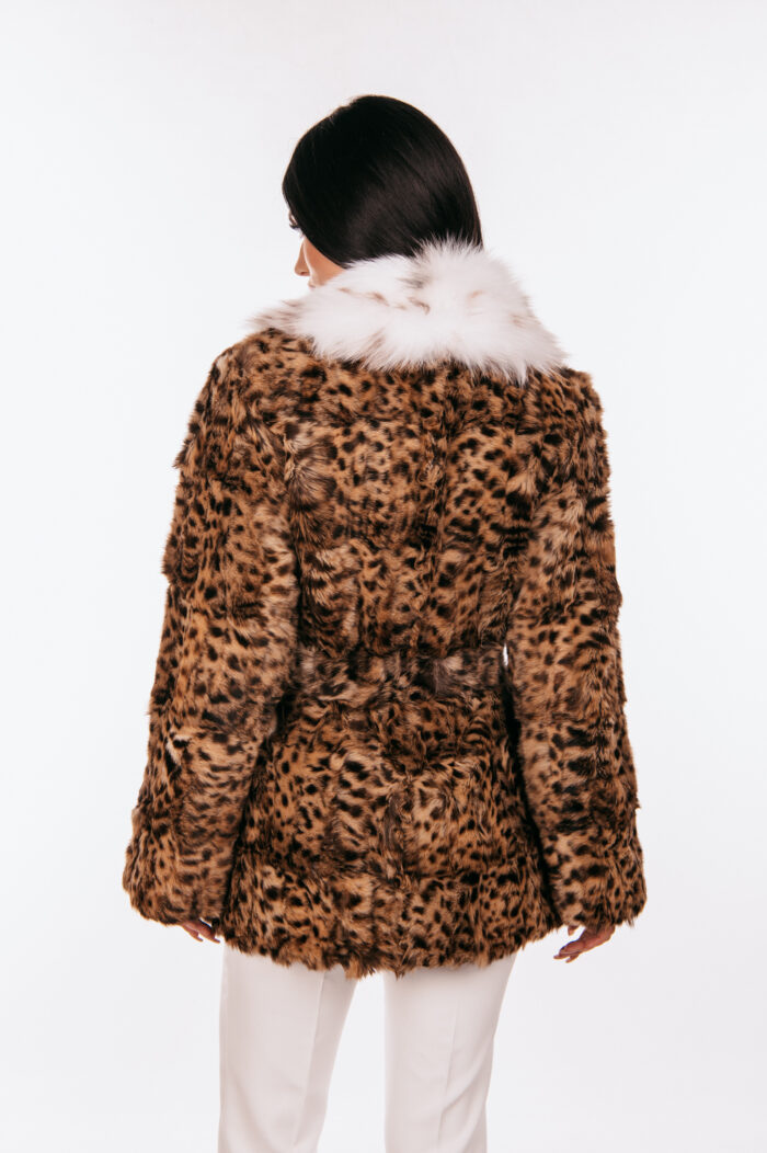 ANIMAL PRINT MINK AND LYNX FUR JACKET - Image 2