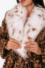 ANIMAL PRINT MINK AND LYNX FUR JACKET - Image 7