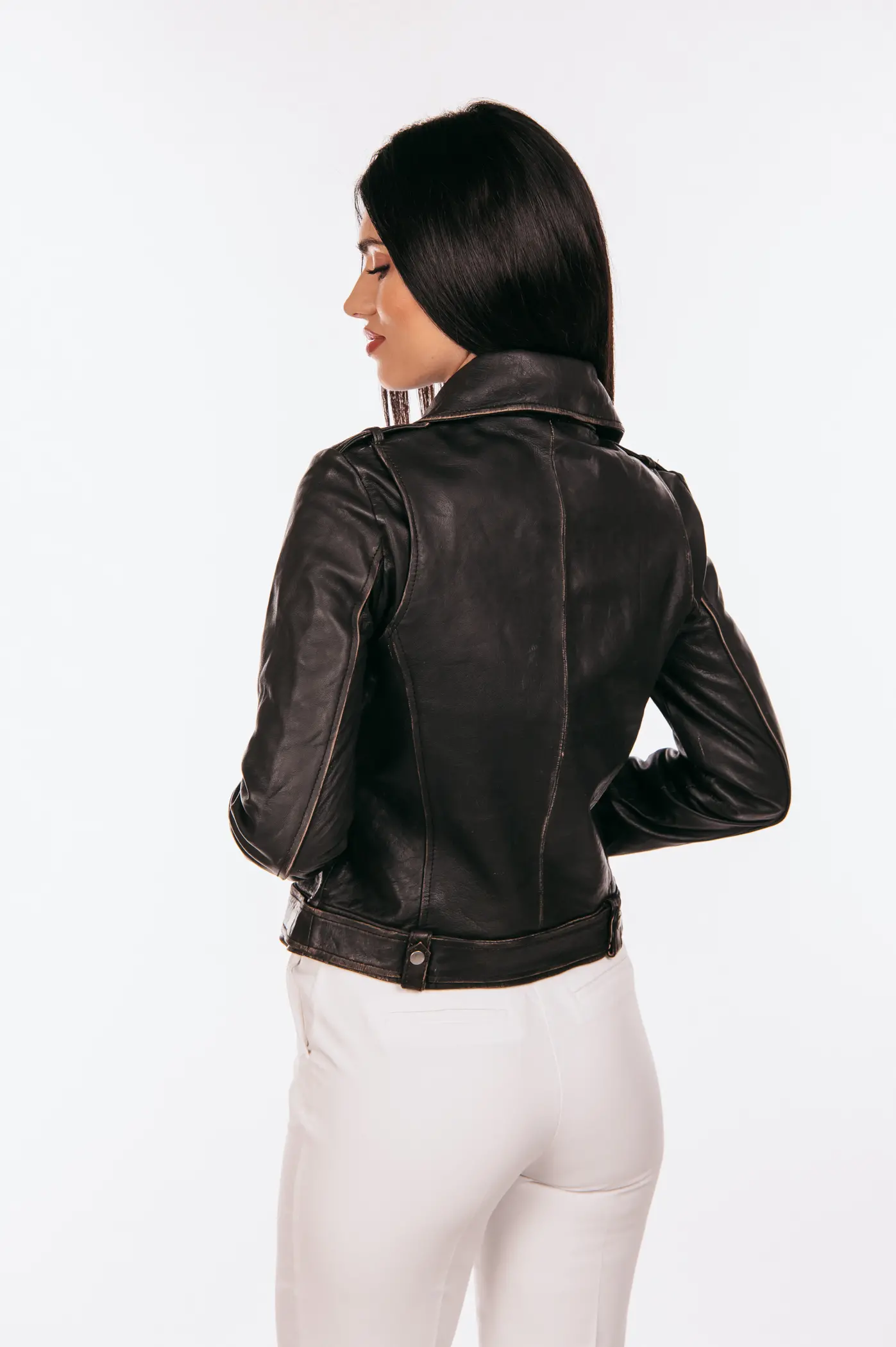 BIKER LEATHER JACKET - Image 5