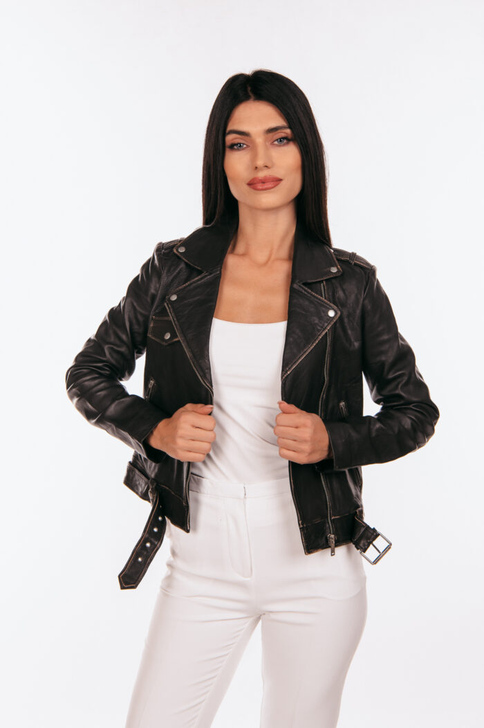 Δερμάτινο biker τζάκετ - Image 6