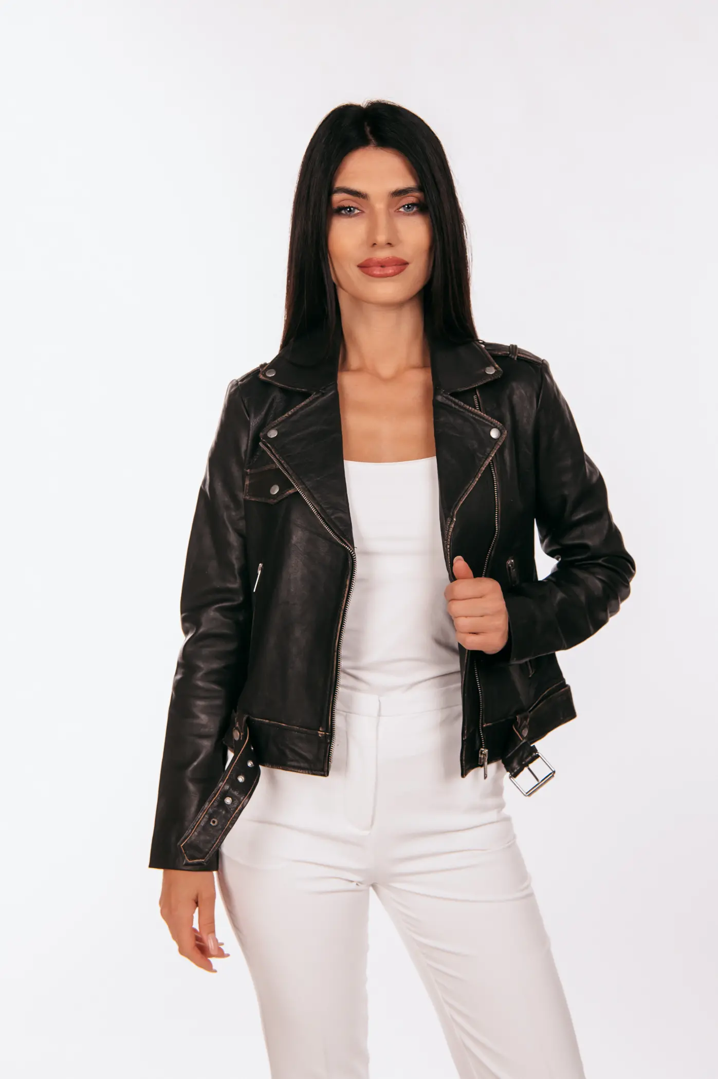 BIKER LEATHER JACKET