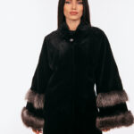 BLACK MINK AND FOX FUR JACKET