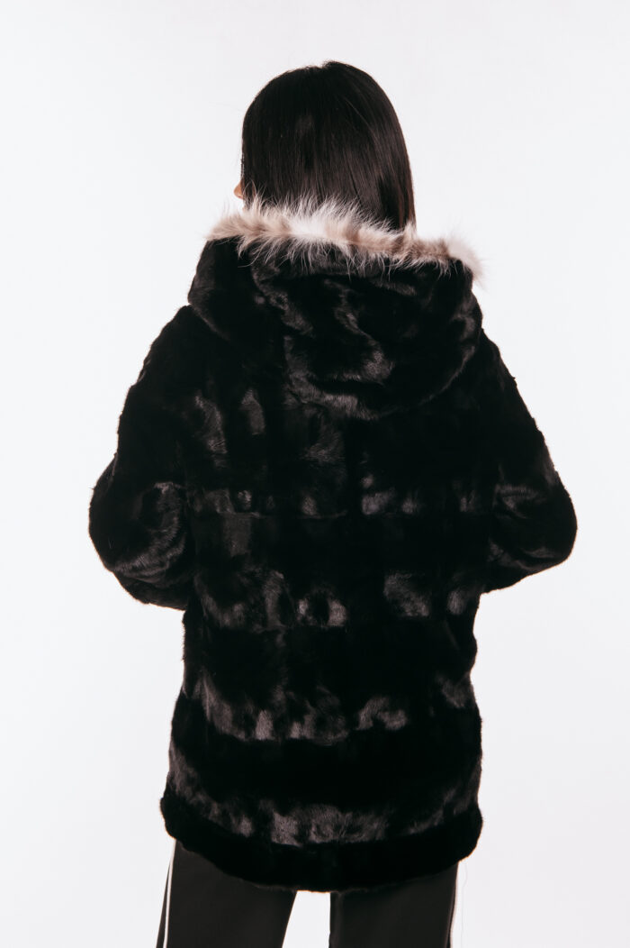 BLACK MINK AND LYNX FUR JACKET