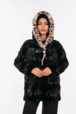 BLACK MINK AND LYNX FUR JACKET