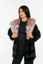 BLACK MINK AND LYNX FUR JACKET