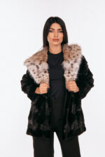BLACK MINK AND LYNX FUR JACKET
