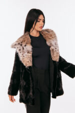 BLACK MINK AND LYNX FUR JACKET