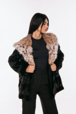 BLACK MINK AND LYNX FUR JACKET