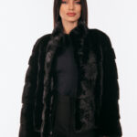BLACK MINK FUR JACKET