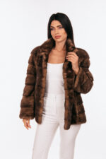 BROWN MINK FUR JACKET - Image 3