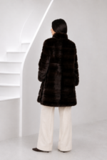 DARK BROWN MINK FUR JACKET - Image 2