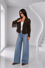BROWN SUEDE LEATHER JACKET