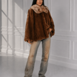 CINNAMON MINK AND FOX FUR JACKET