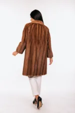 Γούνα μινκ σε απόχρωση κανέλας - Image 4