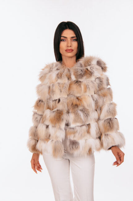 CREAM-FOX-FUR-JACKET