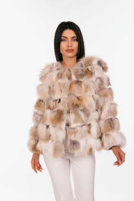 CREAM-FOX-FUR-JACKET