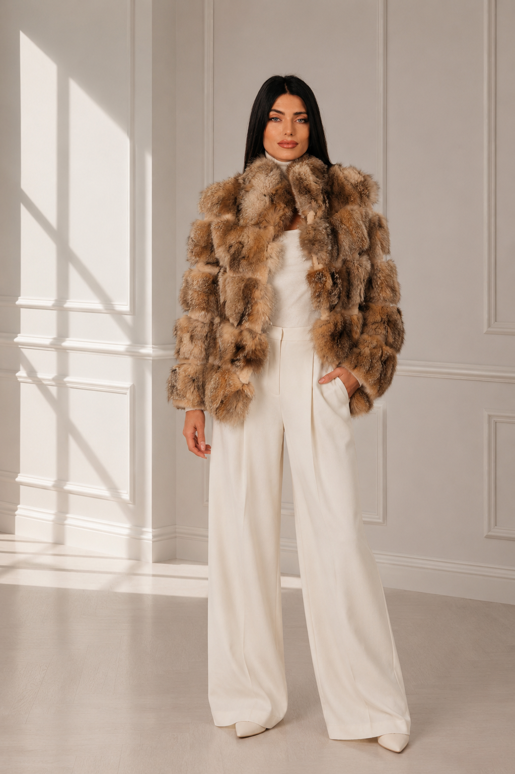 D30621C1-B52D-4F13-B491-9EC1BD801FBE GOLDEN FOX FUR JACKET - Image 1