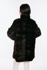 DARK BROWN MINK FUR JACKET - Image 6