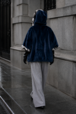 BLUE BEAVER AND CHINCHILLA FUR ETOL WITH HOOD - Image 2