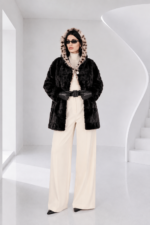BLACK MINK AND LYNX FUR JACKET - Image 2