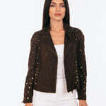 BROWN SUEDE LEATHER JACKET