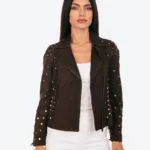 BROWN SUEDE LEATHER JACKET