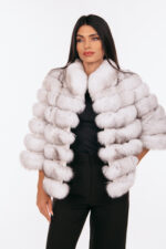 DETACHABLE PARTS WHITE FOX FUR JACKET - Image 7
