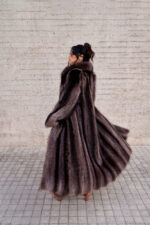 Γούνινο παλτό από φυσική γούνα ρακούν - Image 3