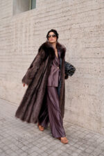 Γούνινο παλτό από φυσική γούνα ρακούν - Image 2