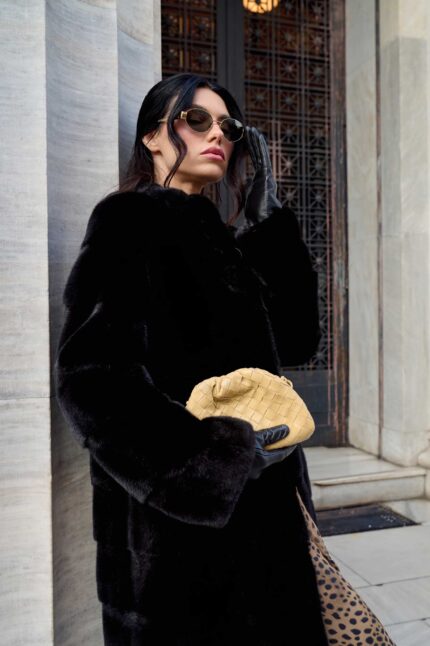 BLACK MINK FUR JACKET