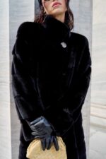 BLACK MINK FUR JACKET