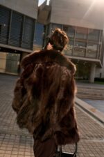 BROWN FOX FUR JACKET