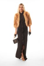 CARAMEL RACCOON FUR BOLERO