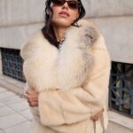 CREAM MINK AND FOX FUR JACKET