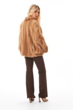 PASTEL MINK FUR CAPE