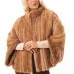 PASTEL MINK FUR CAPE