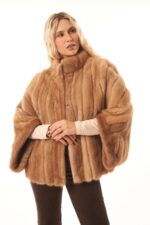 PASTEL MINK FUR CAPE