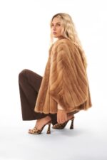 PASTEL MINK FUR CAPE