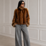 SHORT CINNAMON MINK FUR JACKET